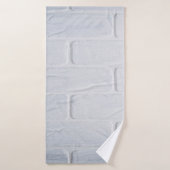 Witte verf van bakstenen van textuur badhanddoek (Badhanddoek)