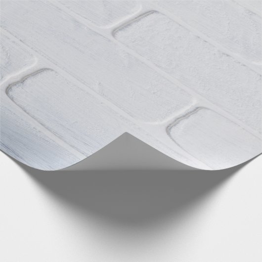 Witte verf van bakstenen van textuur cadeaupapier (Hoek)