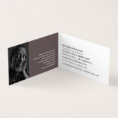 Witte verfkwast, schilder & decorator Foto Visitekaartje (Binnen)