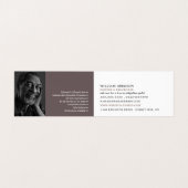 Witte verfkwast, schilder & decorator Foto Visitekaartje (Binnenkant ongevouwen)