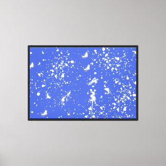 Witte verfspat Graphic Vlek Witte Inktspat Canvas Afdruk