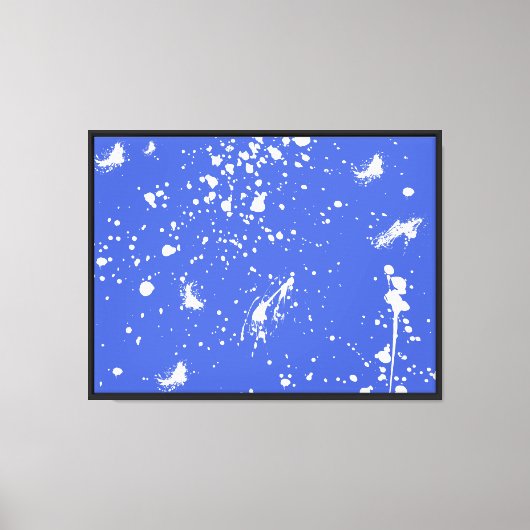 Witte verfspat Graphic Vlek Witte Inktspat Canvas Afdruk (Voorkant)