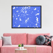 Witte verfspat Graphic Vlek Witte Inktspat Canvas Afdruk (Insitu (Woonkamer))