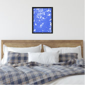 Witte verfspat Graphic Vlek Witte Inktspat Canvas Afdruk (Insitu (Slaapkamer))