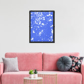 Witte verfspat Graphic Vlek Witte Inktspat Canvas Afdruk (Insitu (Woonkamer))