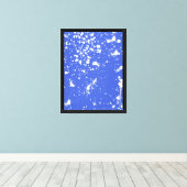 Witte verfspat Graphic Vlek Witte Inktspat Canvas Afdruk (Insitu (Houten vloer))