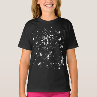 Witte verfspat Graphic Vlek Witte Inktspat T-shirt