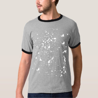 Witte verfspat Graphic Vlek Witte Inktspat T-shirt