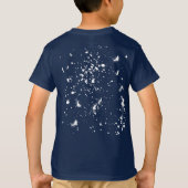 Witte verfspat Graphic Vlek Witte Inktspat T-shirt (Achterkant)