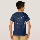 Witte verfspat Graphic Vlek Witte Inktspat T-shirt (Achterkant volledig)