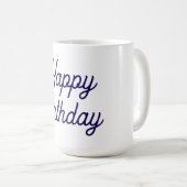 Witte Verjaardag Koffiemok (Voorkant rechts)