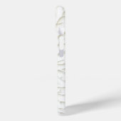 Witte vertakkingsstructuur iPhone Hoesje Minimaal (Achterkant / Links)