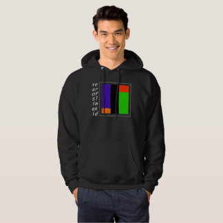 WITTE VERTICALE TITEL MET DE GOEDE KLEUREN HOODIE