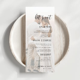 Witte Vervaagde Foto Vervagende Overlay Let's Eat  Menu