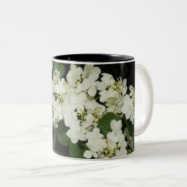 Witte Viburnum Tweekleurige Koffiemok