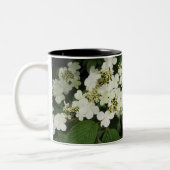 Witte Viburnum Tweekleurige Koffiemok (Links)