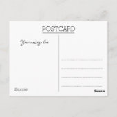 Witte Vier Foto Bruiloft Dank u Briefkaart (Achterkant)