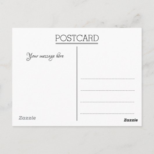 Witte Vier Foto Bruiloft Dank u Briefkaart (Achterkant)