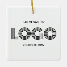 Witte Vierkant Moderne Logo