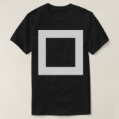 Witte vierkant t-shirt (Design voorkant)