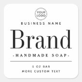 Witte vierkante etiketten (Voorkant)