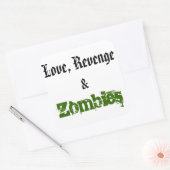 Witte Vierkante Sticker (Envelop)