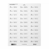 Witte Vijftig en Fantastisch Script Verjaardagsfee Etiket (Full Sheet)