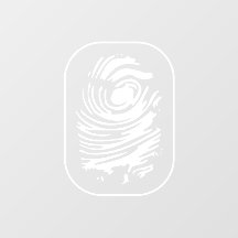 Witte vingerafdrukvenster vastkleven