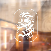 Witte vingerafdrukvenster vastkleven raamsticker (Vel 2)