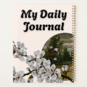 Witte Vintage Bloesem & Landelijk Landschap Planner (Achterkant)