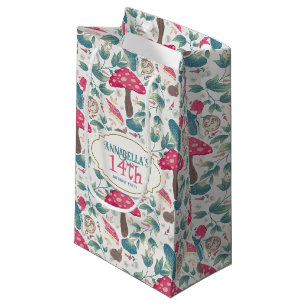 Witte Vintage Cottagecore Paddenstoel Verjaardag Klein Cadeauzakje