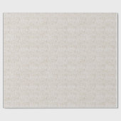Witte vintage damast coquette inpakpapier (Vlak)