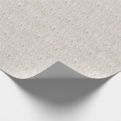 Witte vintage damast coquette inpakpapier (Hoek)
