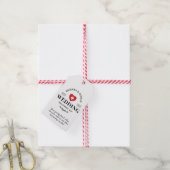 Witte Vintage Huwelijksherstelkit Tag Cadeaulabel (Met Touw)
