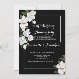 Witte Vintage Roos Huwelijk Jubileum Kaart