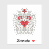 Witte vinyl Stickers | Aangepaste stickers van hog (Vel)