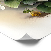Witte Viola's Bloemenkunst Print Poster (Hoek)
