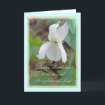Witte Violet schoondochter Verjaardag Kaart<br><div class="desc">Dit witte viooltje groeide in het wild naast een Cape Cod bos.</div>
