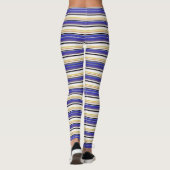 Witte violetstrepen bevestigen leggings (Achterkant)