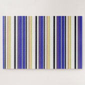 Witte violetstrepen bevestigen legpuzzel (Horizontaal)