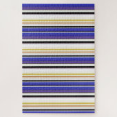 Witte violetstrepen bevestigen legpuzzel (Verticaal)