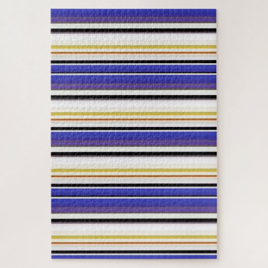 Witte violetstrepen bevestigen legpuzzel (Verticaal)