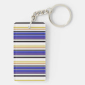 Witte violetstrepen bevestigen sleutelhanger (achterkant)