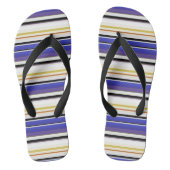 Witte violetstrepen bevestigen teenslippers (Voetbed)