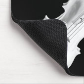 WITTE VIOLIN OP BLACK-MOUSEPAD MUISMAT (Hoek)