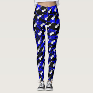 WITTE VIOLIN OP NAVY MUSICNOTES LEGGINGS
