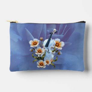 Witte Viool met Bloemen – Elegante Muziek & Natuur Etui