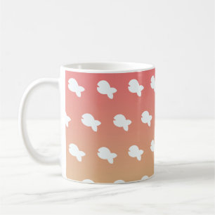 Witte Visachtige Roze Blend Drank Koffie Thee Koffiemok
