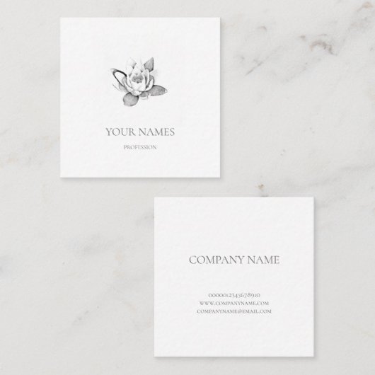 WITTE VISITEKAARTJE (Voorkant / Achterkant)