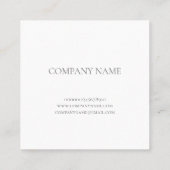 WITTE VISITEKAARTJE (Achterkant)